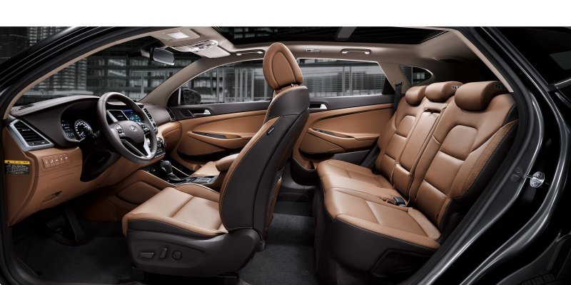 Hyundai Tucson Black Brown 2020 салон