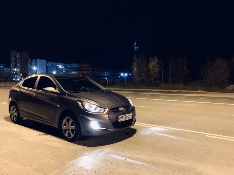 Hyundai Solaris 2014 серый
