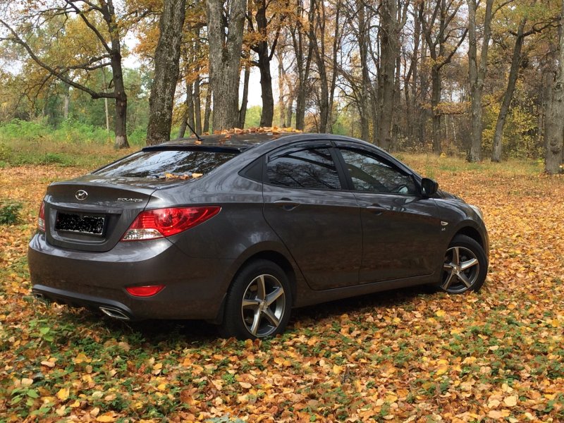 Hyundai Solaris свет колёса