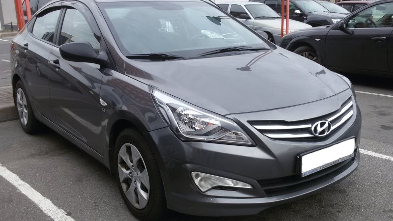 Hyundai Solaris 2013 серый