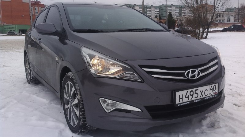Hyundai Solaris 2011 седан черный
