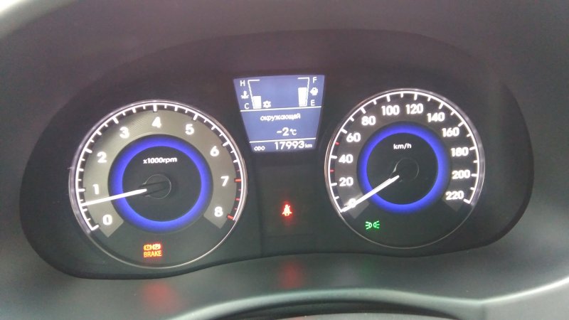 Hyundai Getz спидометр