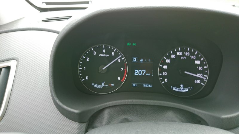 Hyundai Solaris 2017 спидометр