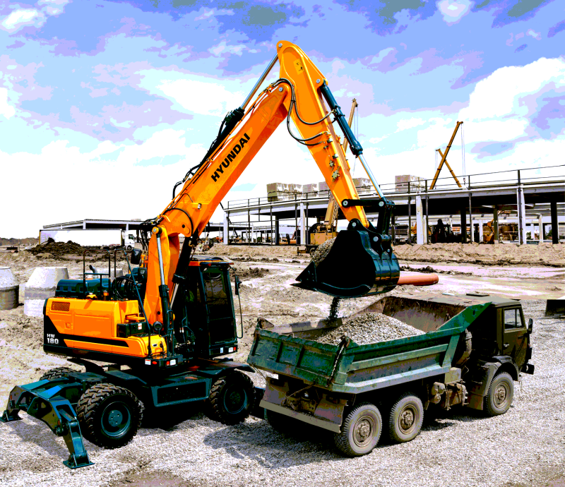 Экскаватор Hyundai r180w-9s