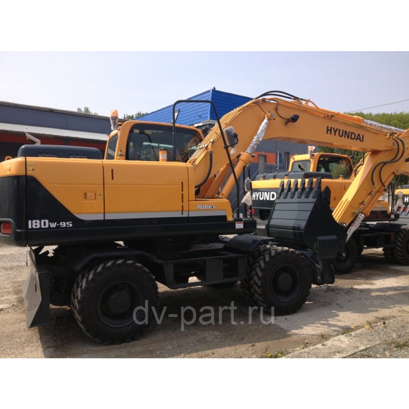 Колесный экскаватор Hyundai r180w-9s