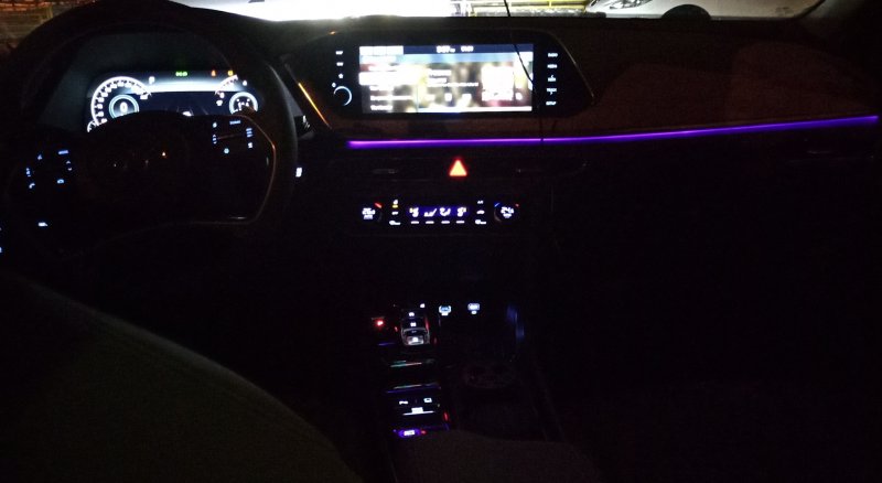 Hyundai Sonata 2020 ночью