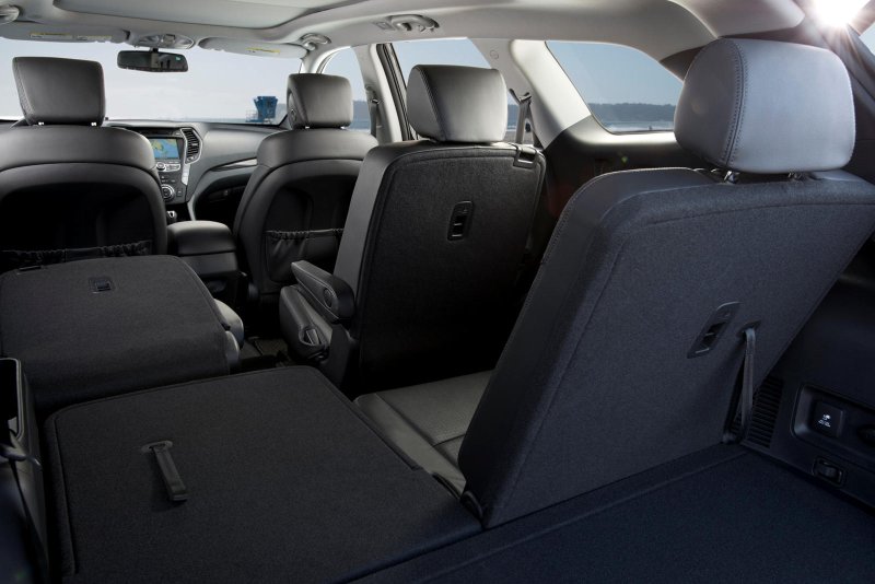 Hyundai Santa Fe салон сзади