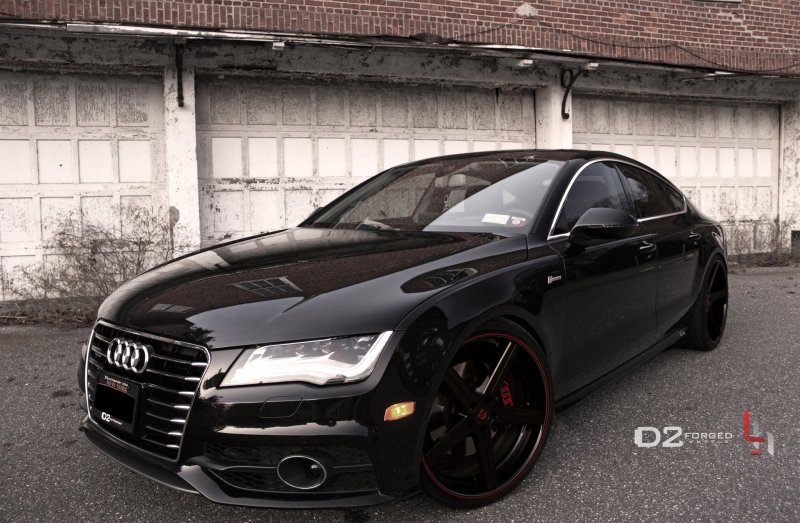 Audi a7 антихром черная