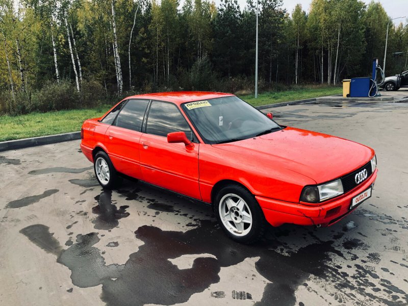 Ауди 80 красная bbc