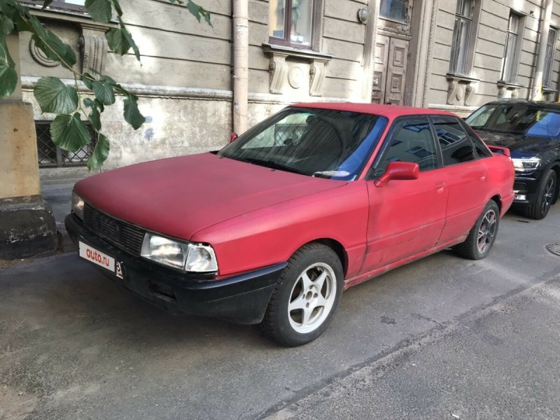 Audi 80 b3 красная