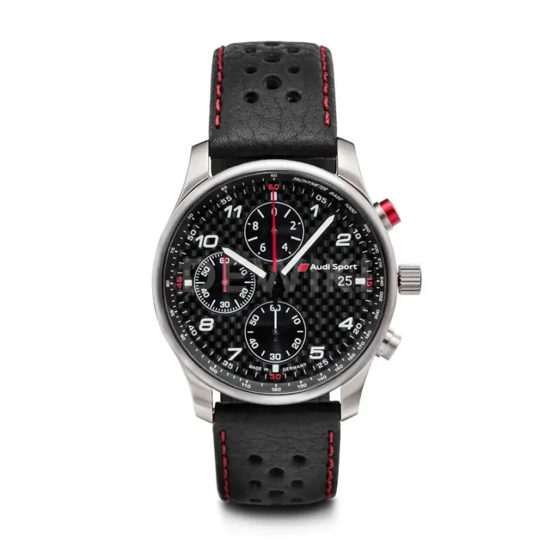 Наручные часы хронограф Audi Sport Chronograph Carbon, Black. 3101700200