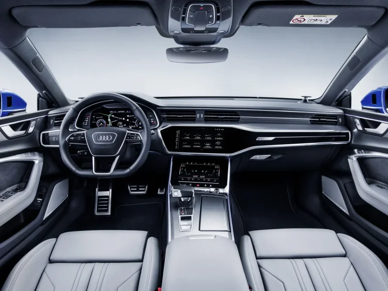 Audi a7 черная салон