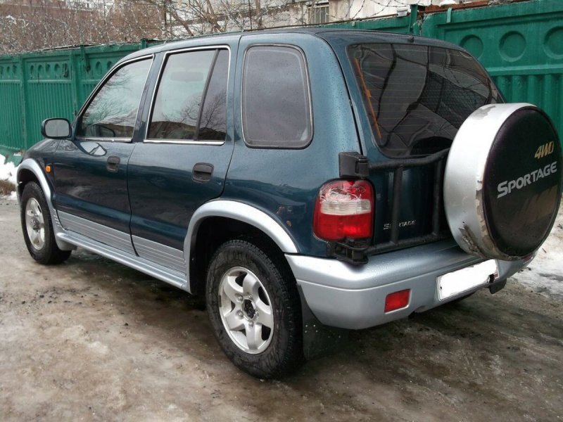 Киа Спортейдж 2002 синий