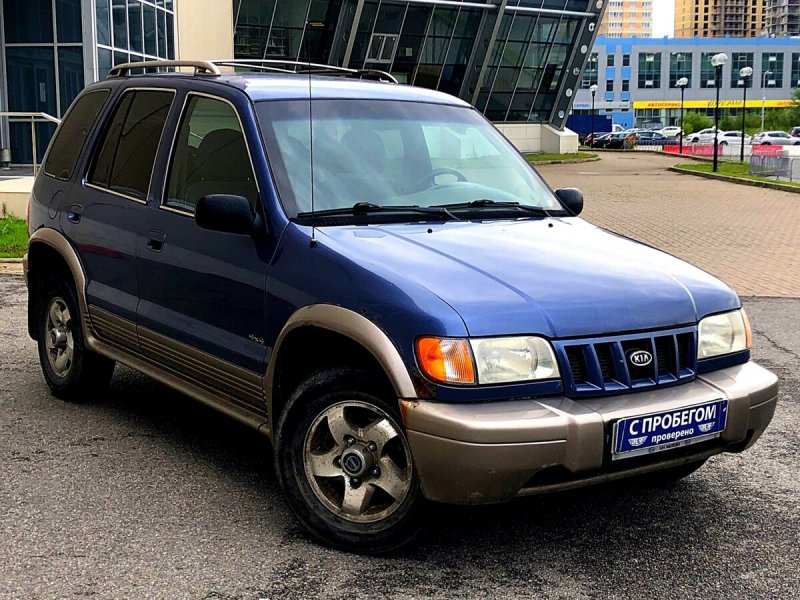 Киа Спортейдж 2002 год черная