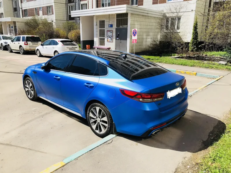 Киа к5 голубая