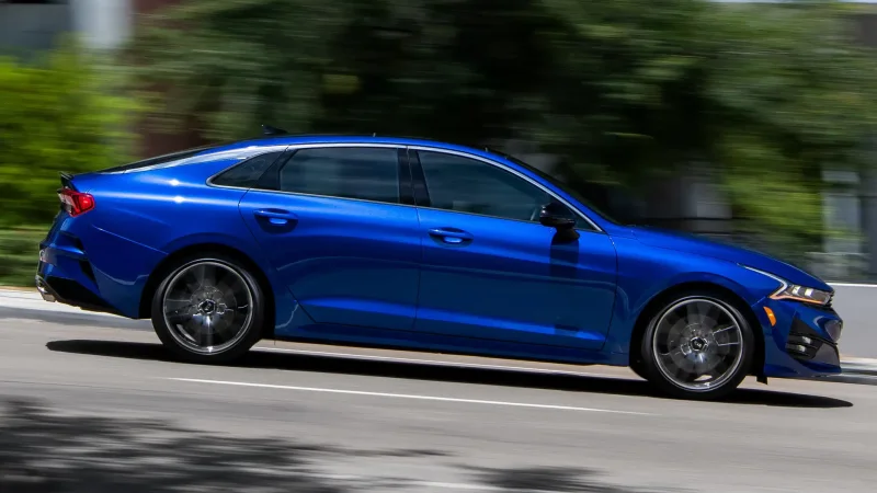 Киа к5 синяя 2021