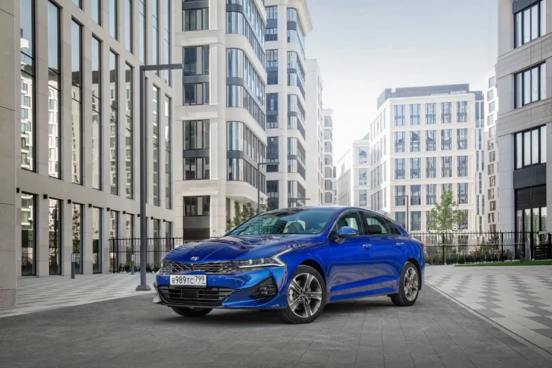 Кия к5 синяя