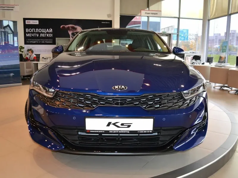Kia k5 2021 синяя