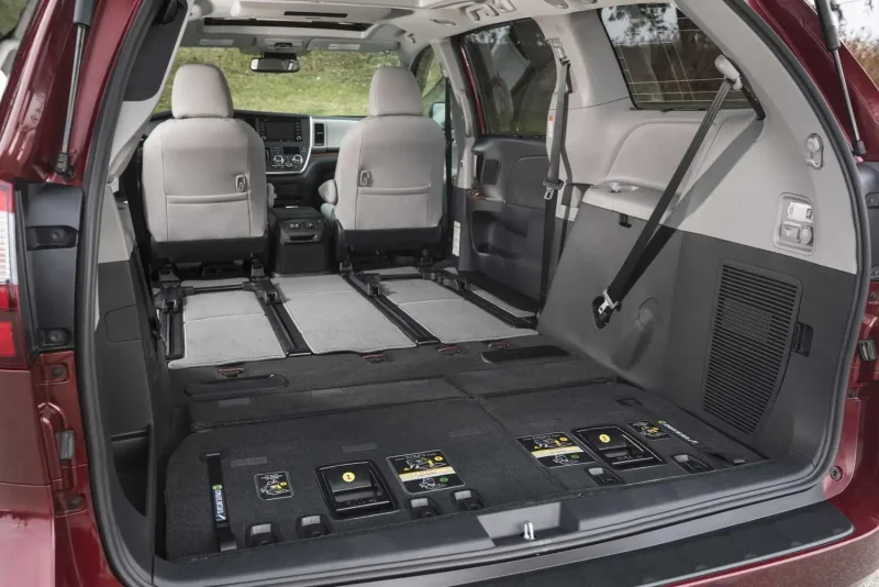 Toyota Sienna 2018 багажник