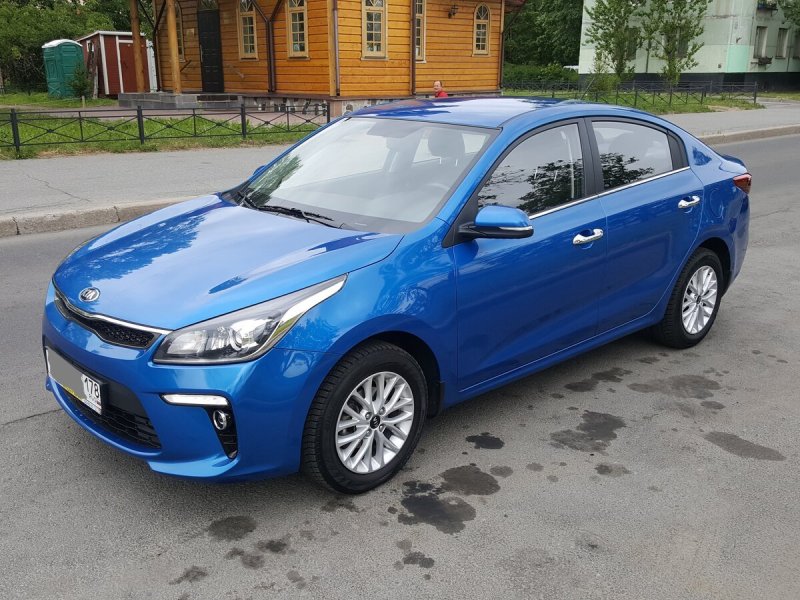 Kia Rio 2017 синий