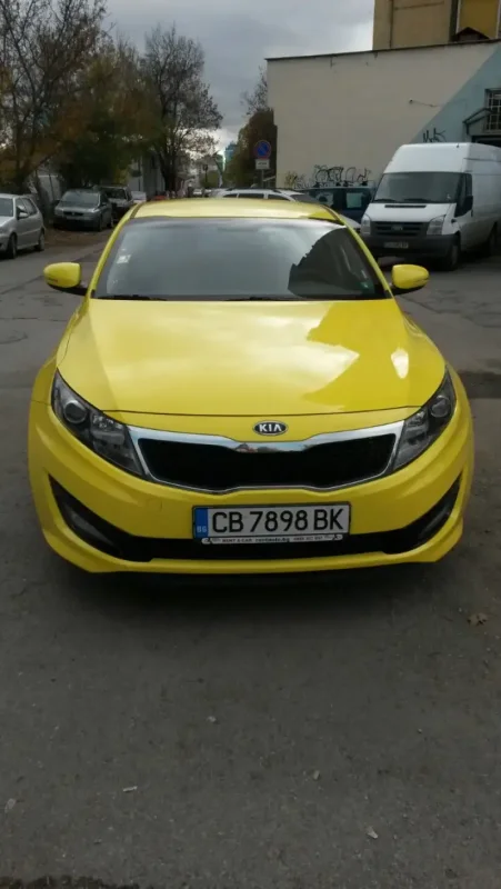 Kia k5 желтая