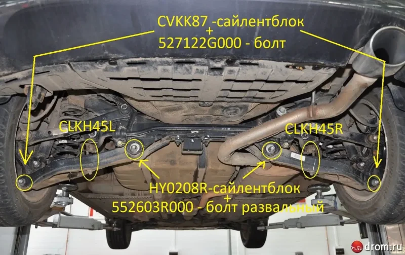 Скрип задней подвески Киа СИД