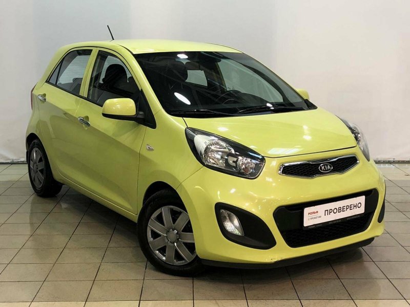 Kia Picanto 2012 желтая