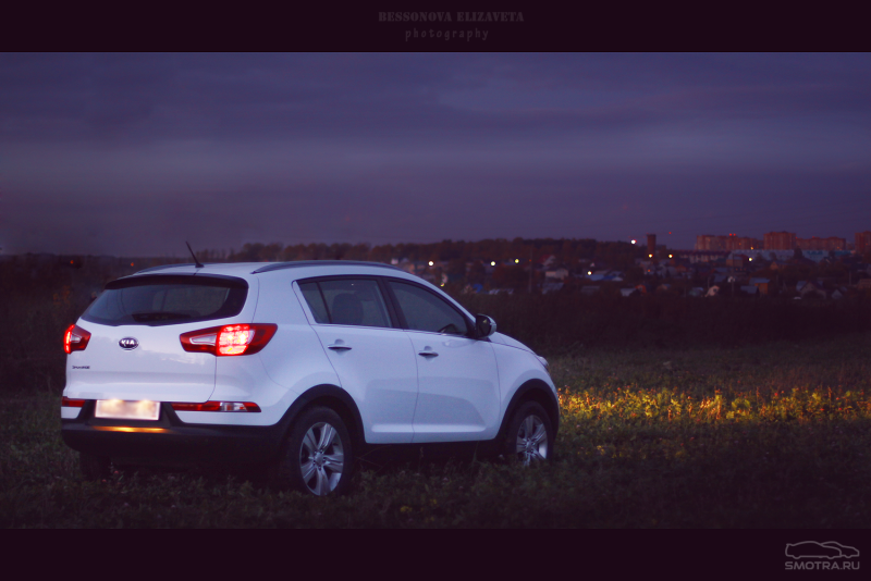 Kia Sportage ночью