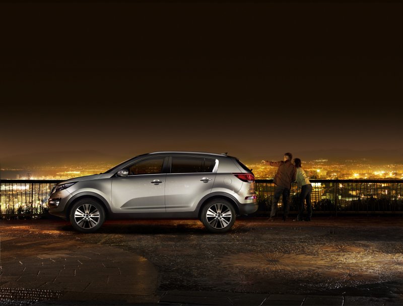 Kia Sportage 2020 ночью