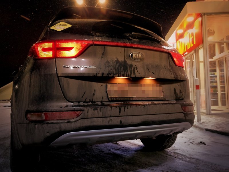 Kia Sportage 3 засветка задних фонарей