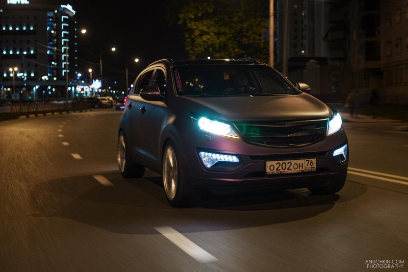 Kia Ceed ночью