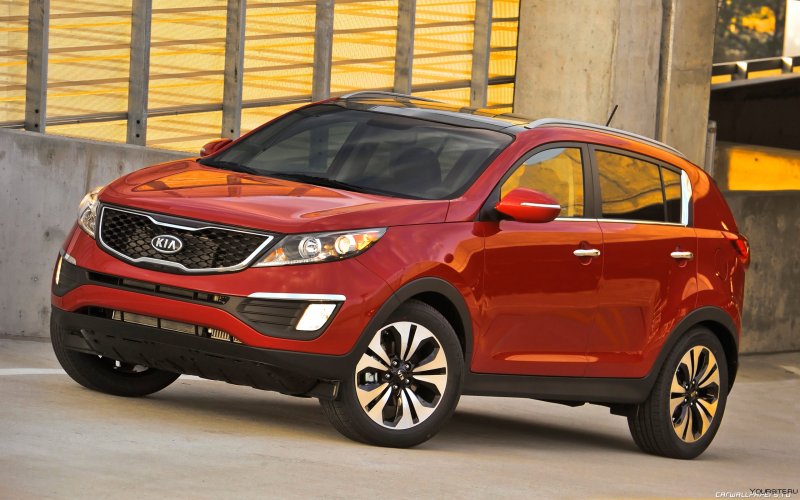 Kia Sportage 2015 оранжевая