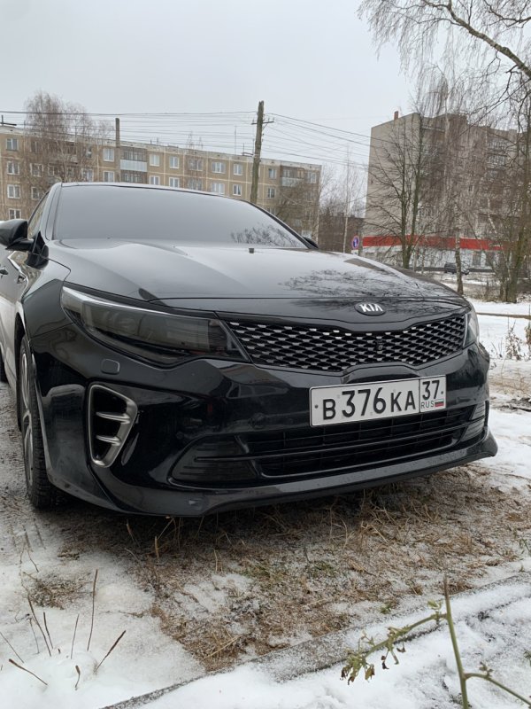 Kia Optima k5 черная антихром