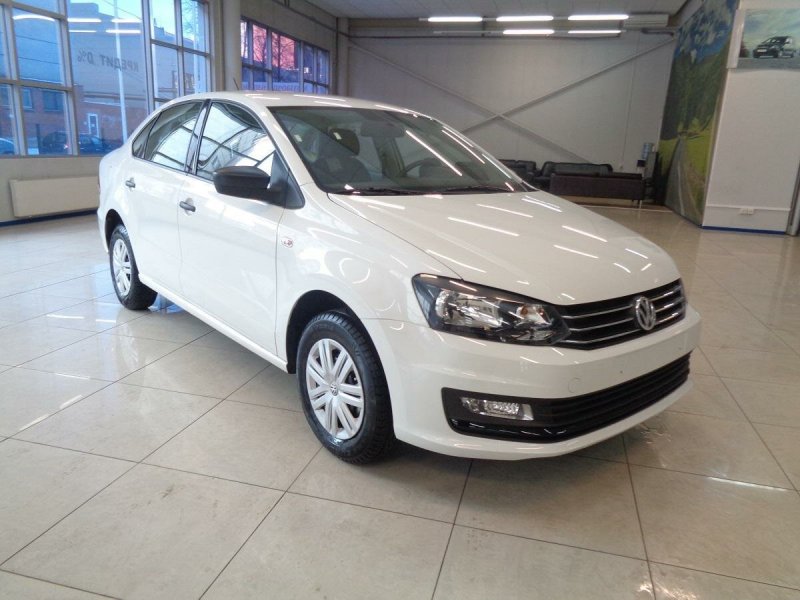 VW Polo, 2006 г белый