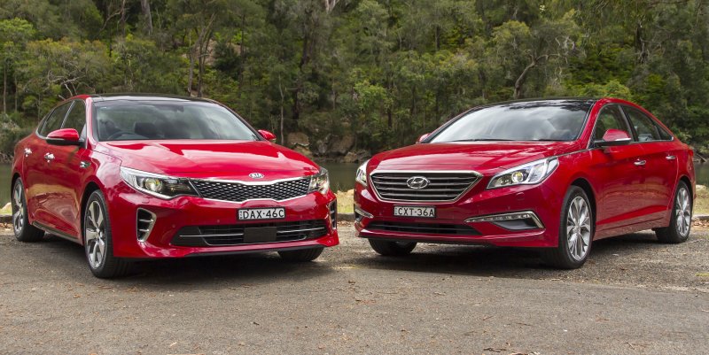 Kia k5 и Hyundai Sonata