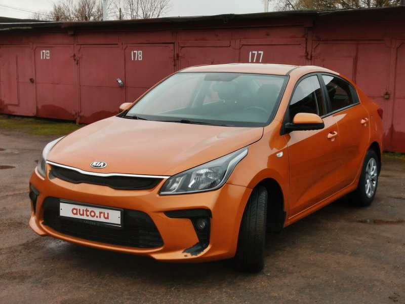 Kia Rio 2017 Prestige оранжевая