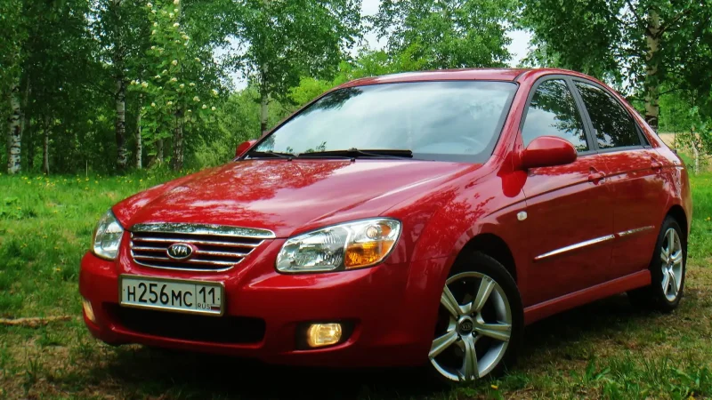 Киа Церато 2007 красная