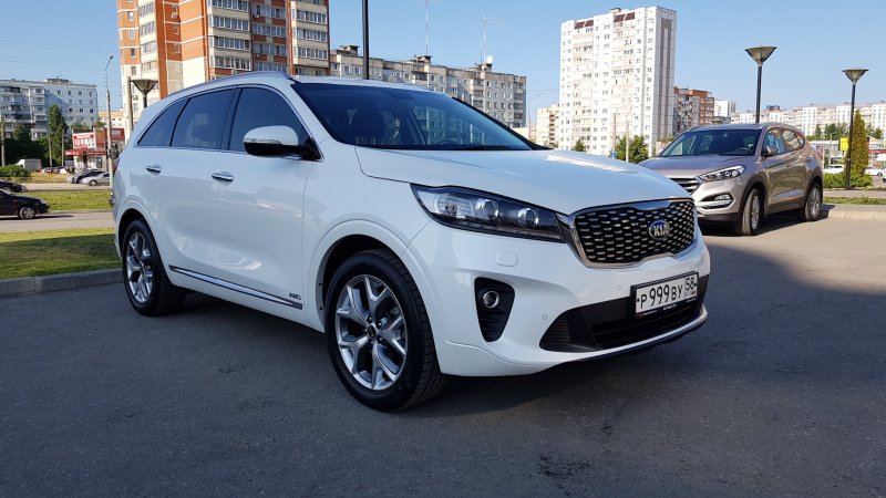 Киа Соренто Прайм 2018 белый