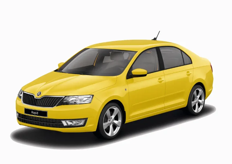 Skoda Rapid желтый