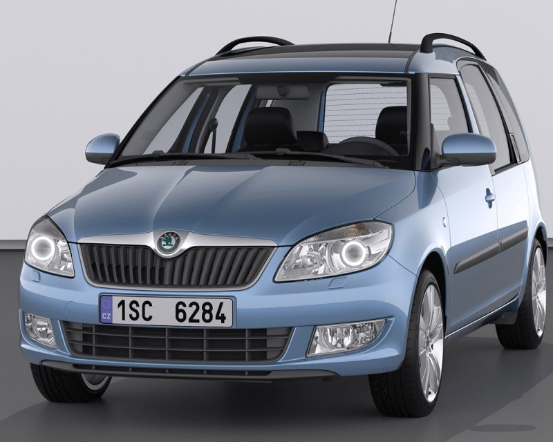 Skoda Fabia 2014 синий