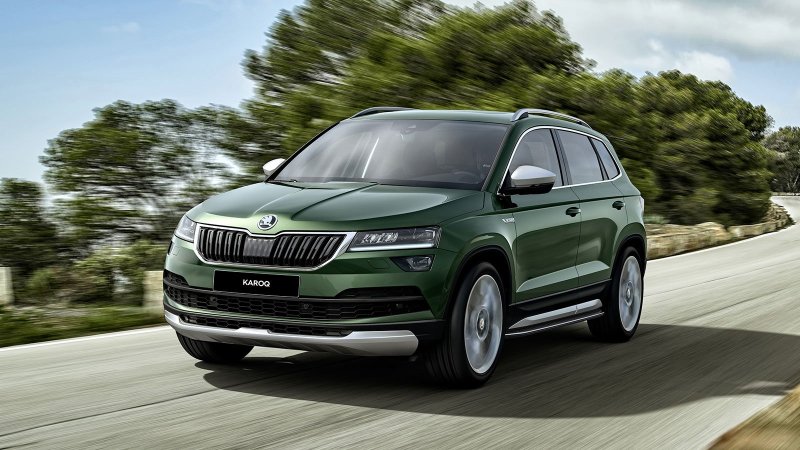 Škoda Karoq зеленый