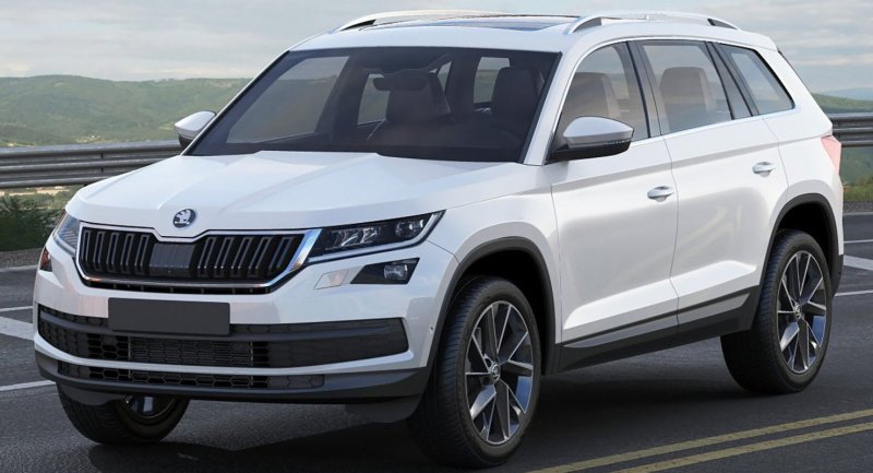 Skoda Kodiaq 2020 зеленый