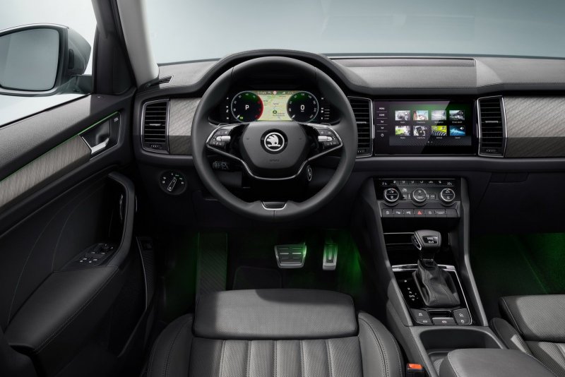 Skoda Kodiaq белый салон