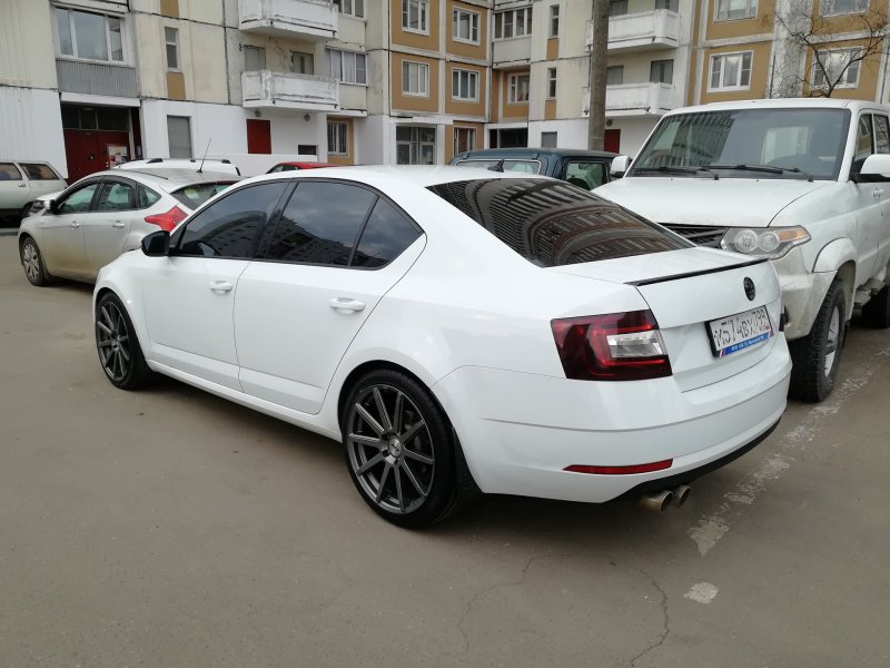 Skoda Octavia r17 белая