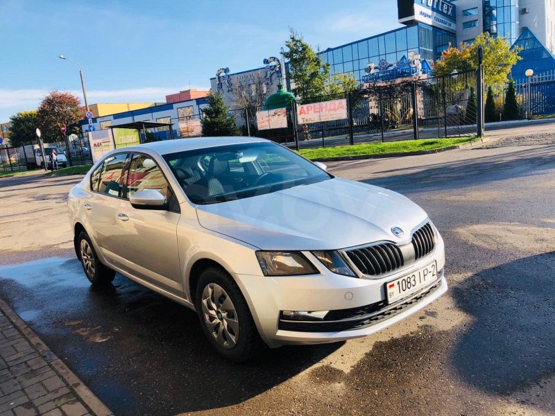 Skoda Octavia a7 зеленая