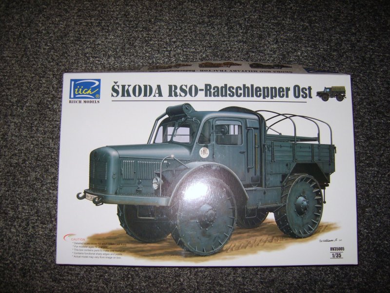 Rv35005 Riich 1/35 германский колёсный трактор/тягач Ŝkoda rso Porsche Typ 175