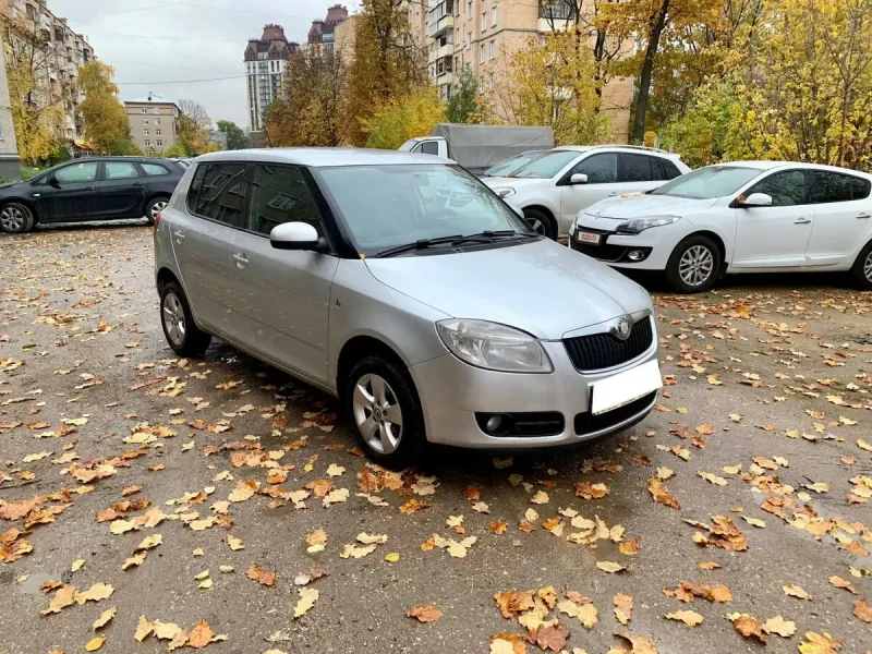 Skoda Fabia 2 серебристая