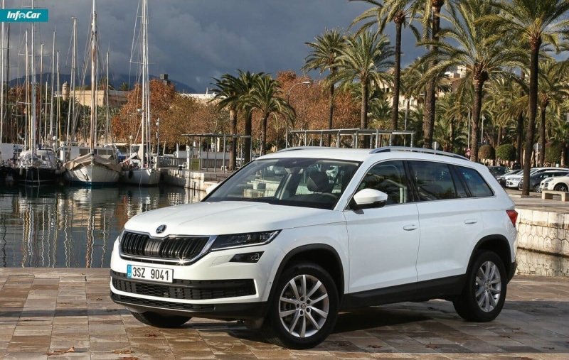 Škoda Kodiaq белая