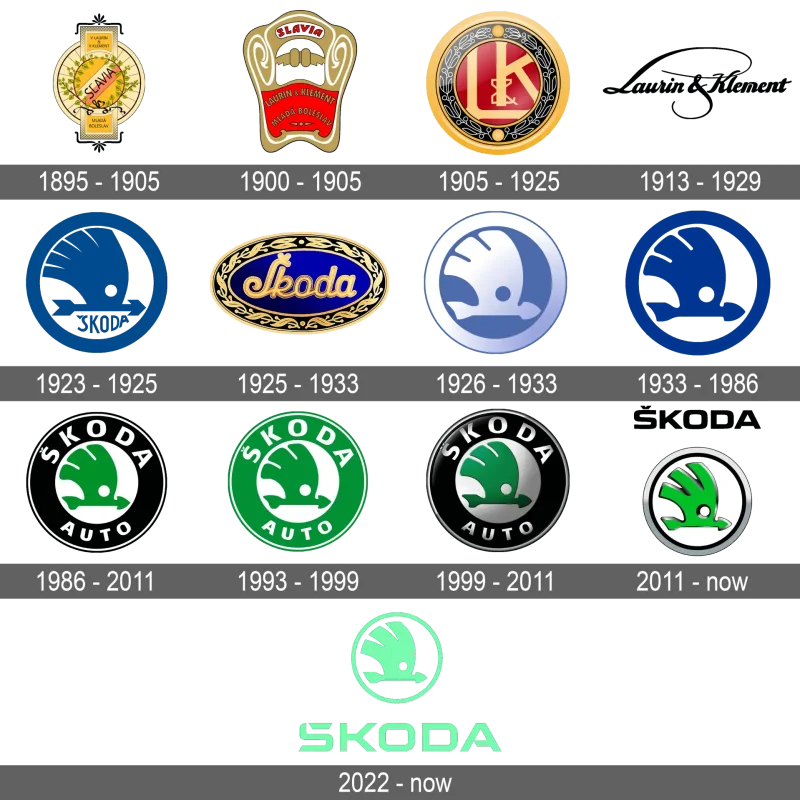 Skoda logo Evolution