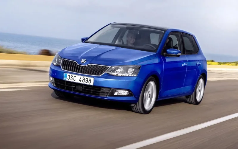 Skoda Fabia 2014 синий